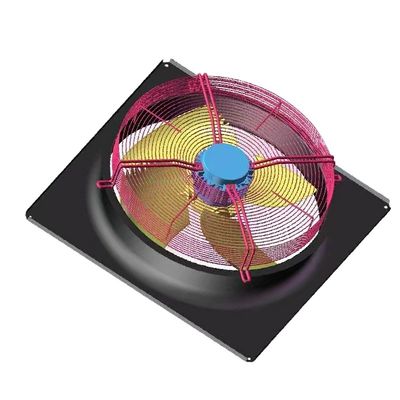 fãs de fluxo axial industriais de 380v 800w 900mm fã axial de 3 fases para a corrente fria congelada
