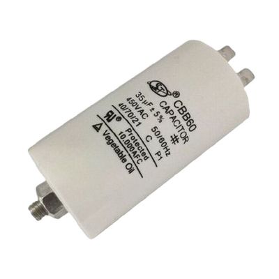 Classe redonda dupla elétrica C do capacitor 30-100Uf do motor de CBB para o motor da máquina de lavar