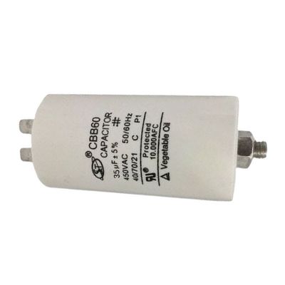 Classe redonda dupla elétrica C do capacitor 30-100Uf do motor de CBB para o motor da máquina de lavar