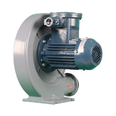 Ventilador de sopro centrífugo prateado / cinza 1000-3000RPM para penetração e fornecimento de ar de dutos